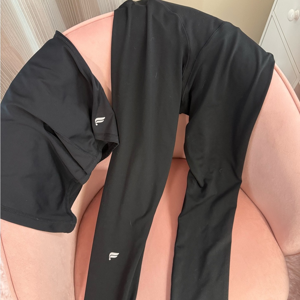 Women's Black Bike Shorts and leggings